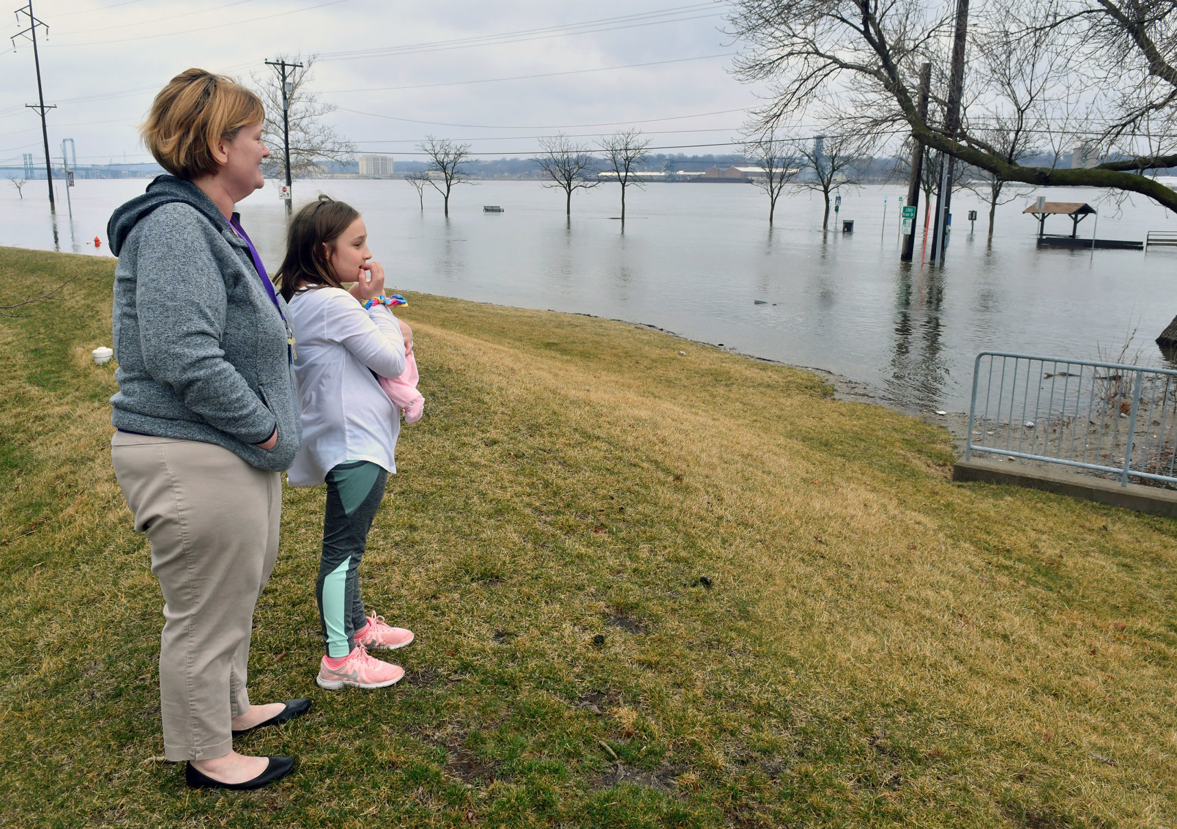 Flooding in the Illinois Quad-Cities area.
